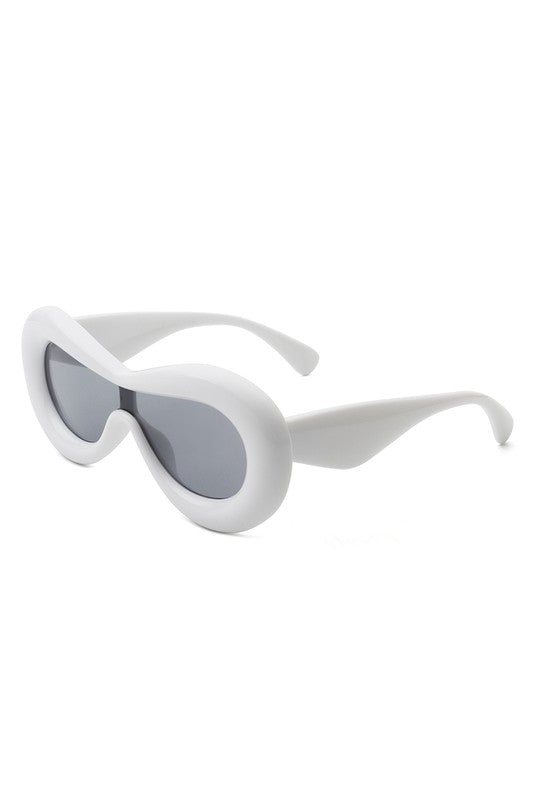 Oversize Retro Oval Modern Chic Fashion Sunglasses
