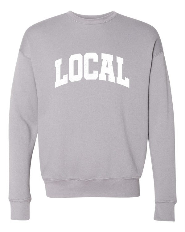 Varsity Font Local Graphic Crewneck Sweatshirt