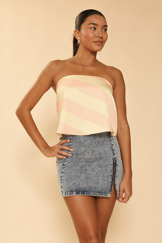 Cropped tube top