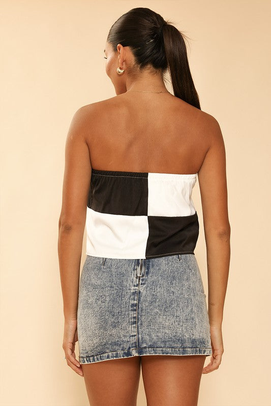 Cropped tube top