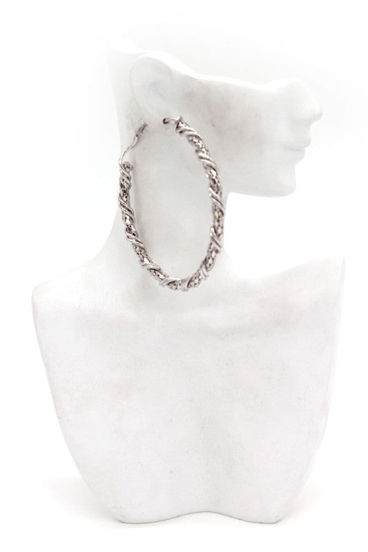 TWISTED TEXTURED HOOPS