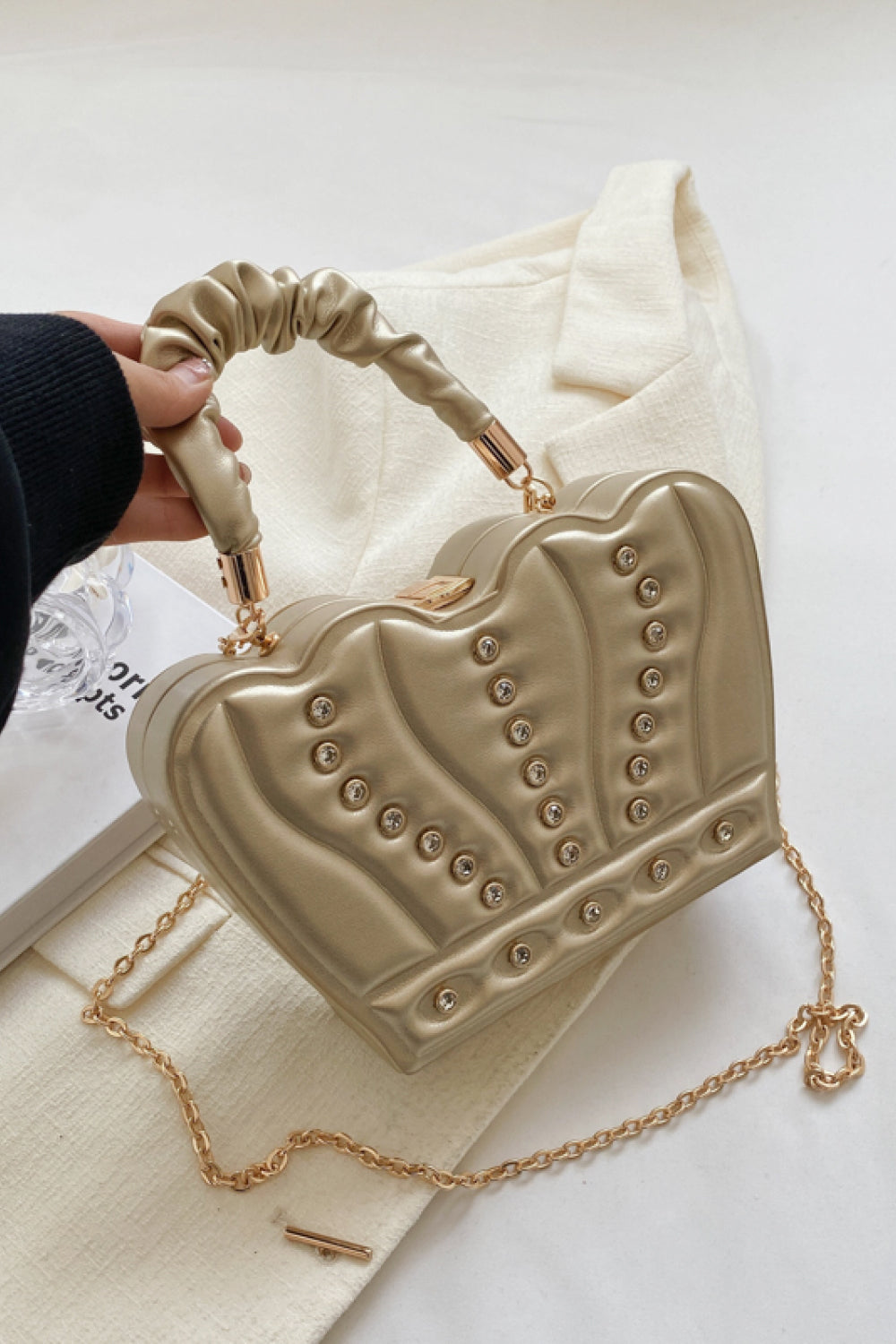 PU Leather Convertible Handbag