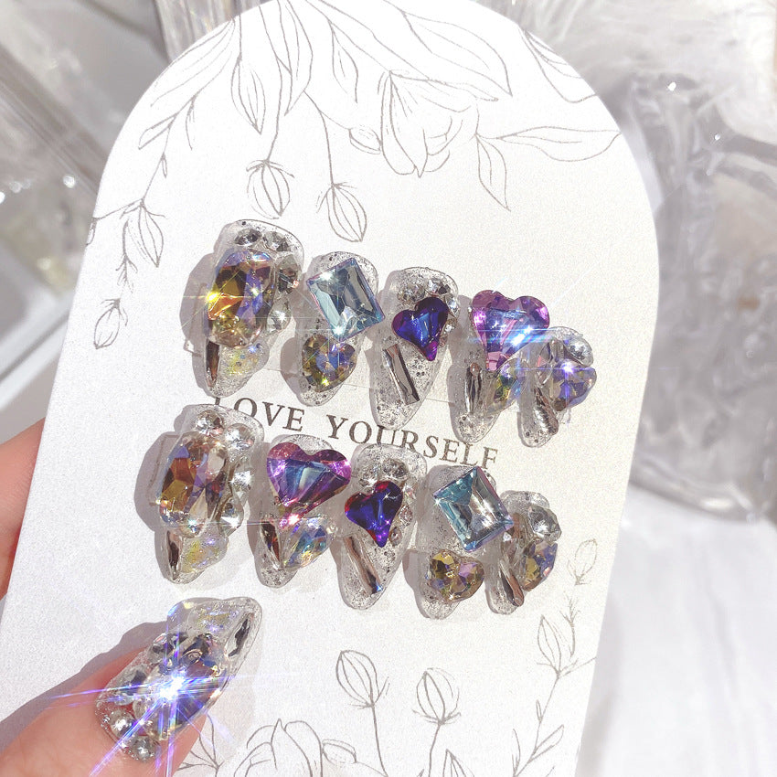 Divine Details: 24-Piece Sparkling Gem Bridal Nail Art Set